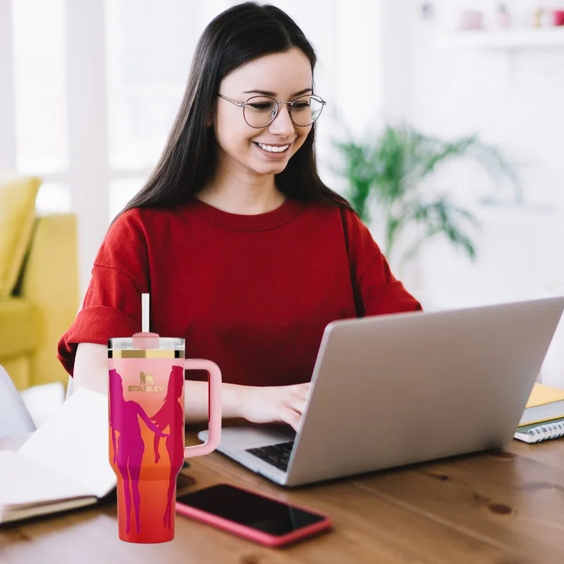 Pink Barbie Stanlay Tumbler | H2.0 Tumbler 1.18L Limited Edition Double Wall Vacuum Insulated