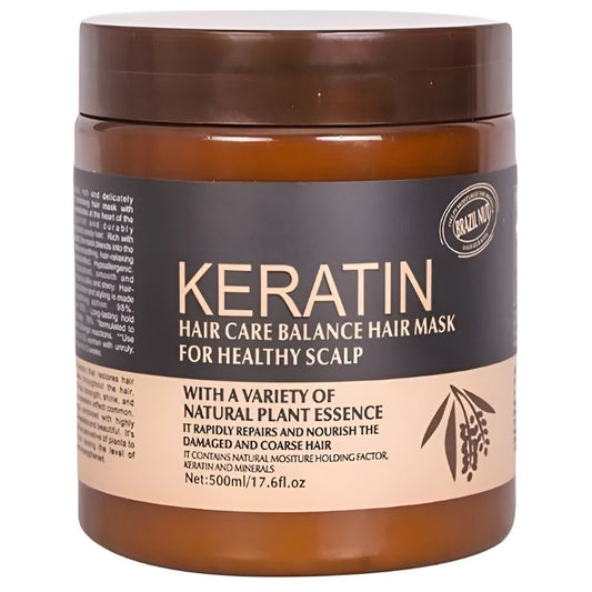 Brazil Nut Keratin Hair Mask 500ml | Nourishing, Strengthening & Smoothing Hair Treatment